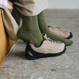 Nishiguchi Kutsushita Wool Cotton Boot Socks - Moss Green