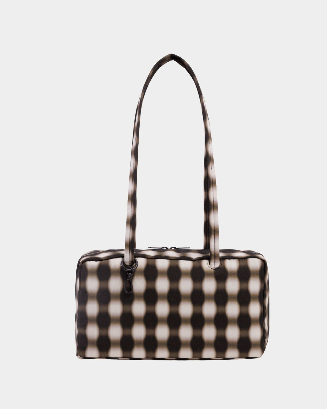Baggu Bowler Bag - Blurred Gingham Brown_Simple_Beautiful_Things