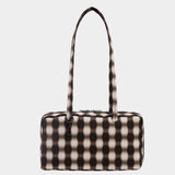 Baggu Bowler Bag - Blurred Gingham Brown_Simple_Beautiful_Things