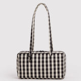 Baggu Bowler Bag - Black and Cream Gingham_Simple_Beautiful_Things