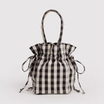 Baggu Drawstring Bag - Black and Cream Gingham_Simple_Beautiful_Things