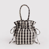 Baggu Drawstring Bag - Black and Cream Gingham_Simple_Beautiful_Things