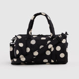 Baggu Duffle Bag - Black and Cream Polka Dot_Simple_Beautiful_Things