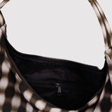 Baggu Nylon Shoulder Bag - Blurred Gingham Brown