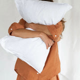 Mungo Linen Pyjama Shirt - Terracotta