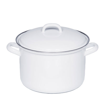 Riess Enamel Pot Tall White