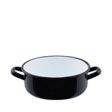 Riess Enamel Pot Black/White