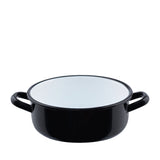 Riess Enamel Pot Black/White