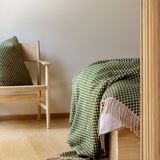 Wool Cushion Isak - Green Meadow