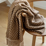 Wool Throw Isak - Chestnut