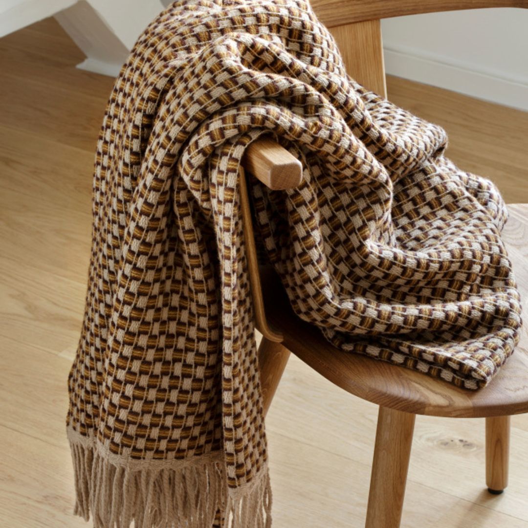 Roros Tweed Isak Throw Chestnut Simple Beautiful Things