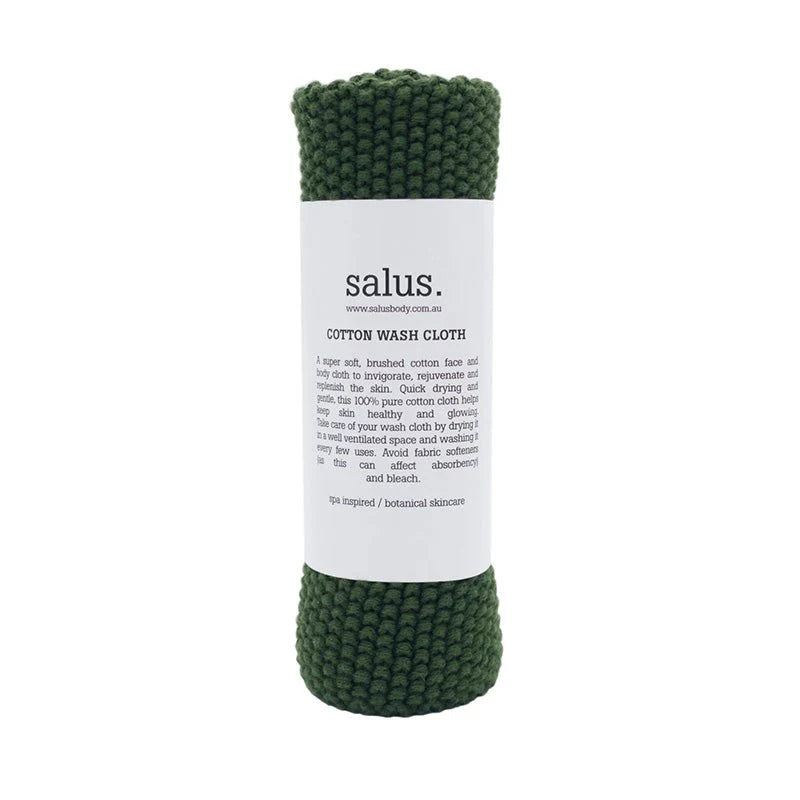 Salus-cotton-wash-cloth-green-Simple-Beautiful-things