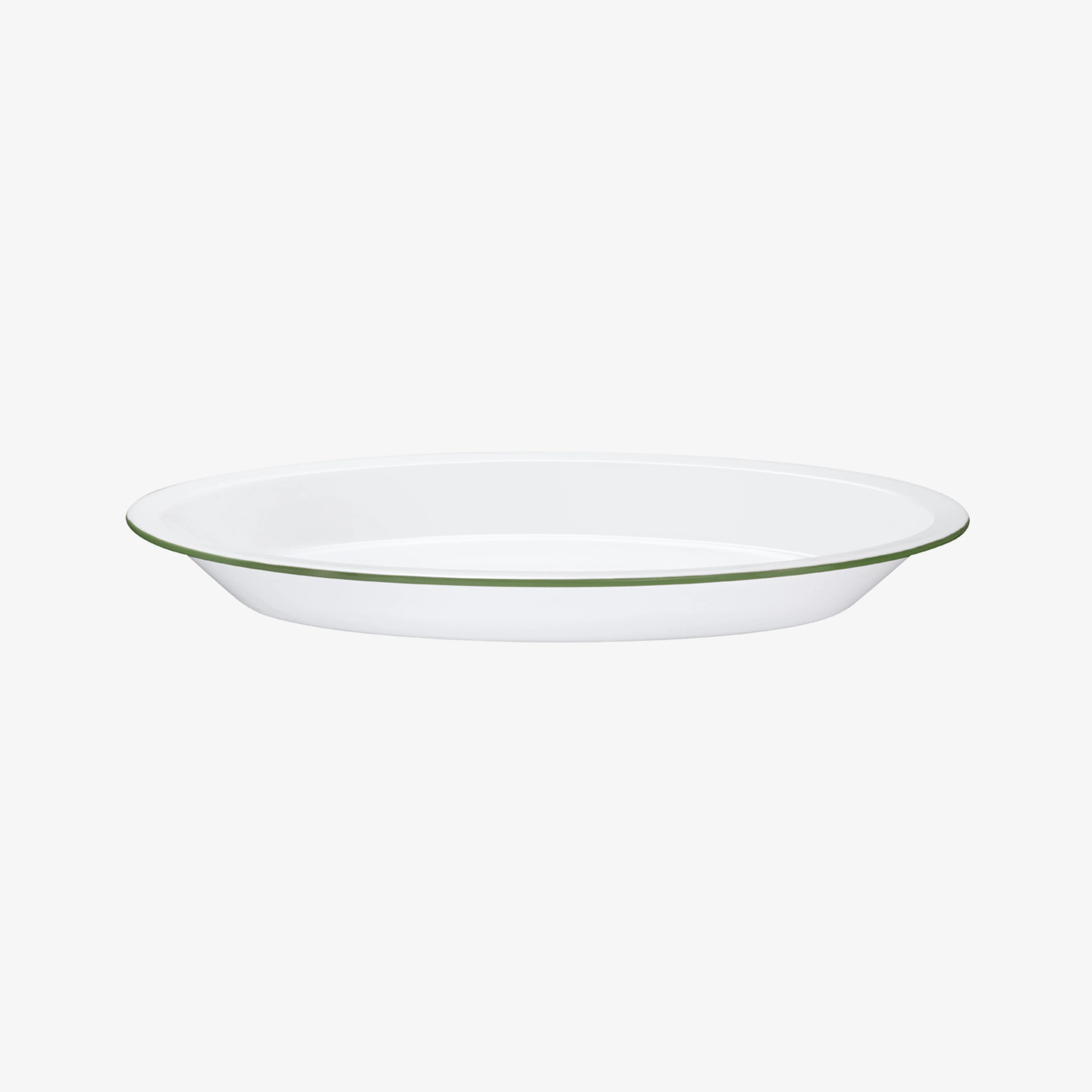 Serving Plate Rim Oval - Green_Simple_Beautiful_Things