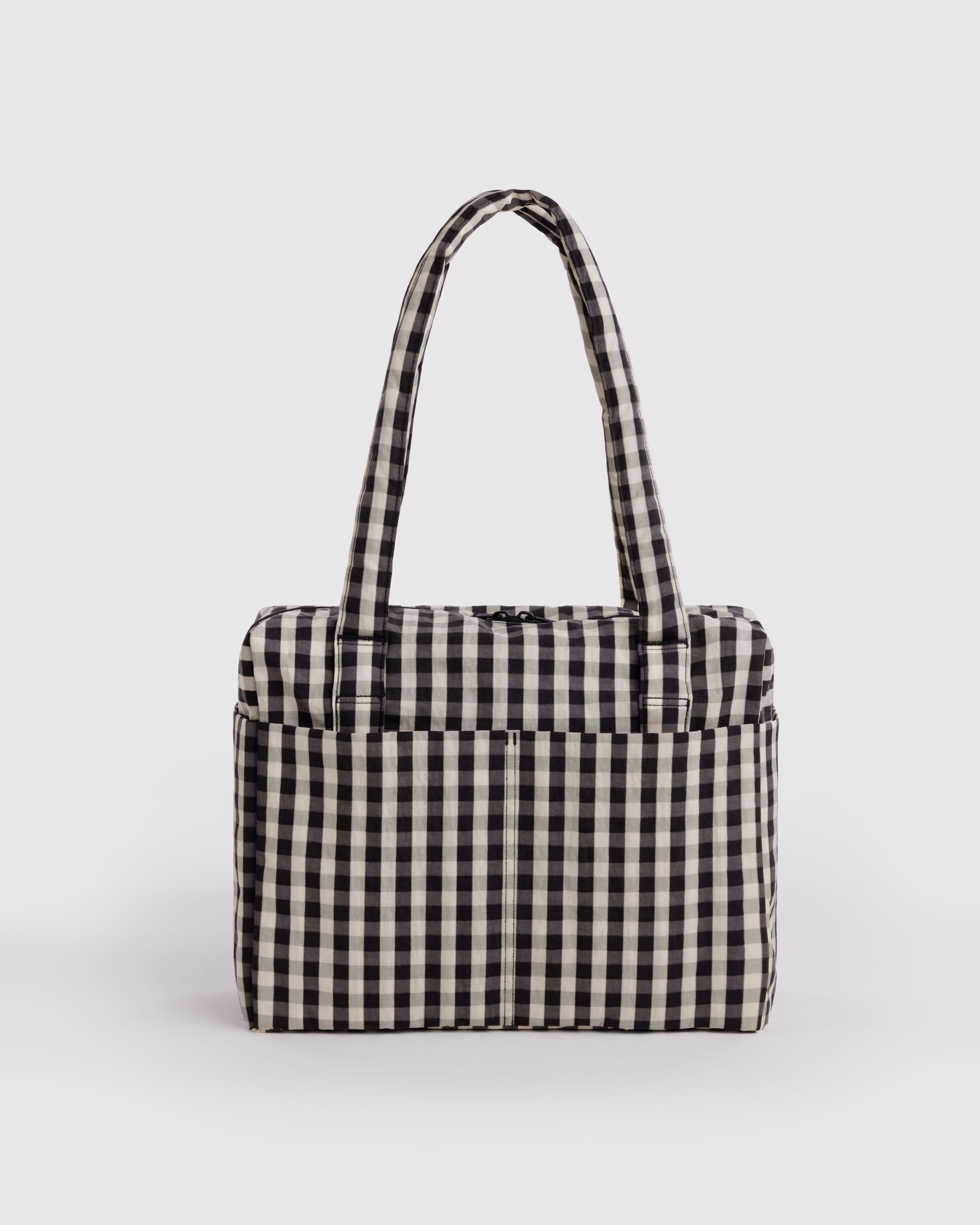 Baggu Cloud Carry-On Small - Black and Cream Gingham_Simple_Beautiful_Things