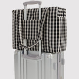 Baggu Cloud Carry-On Small - Black and Cream Gingham