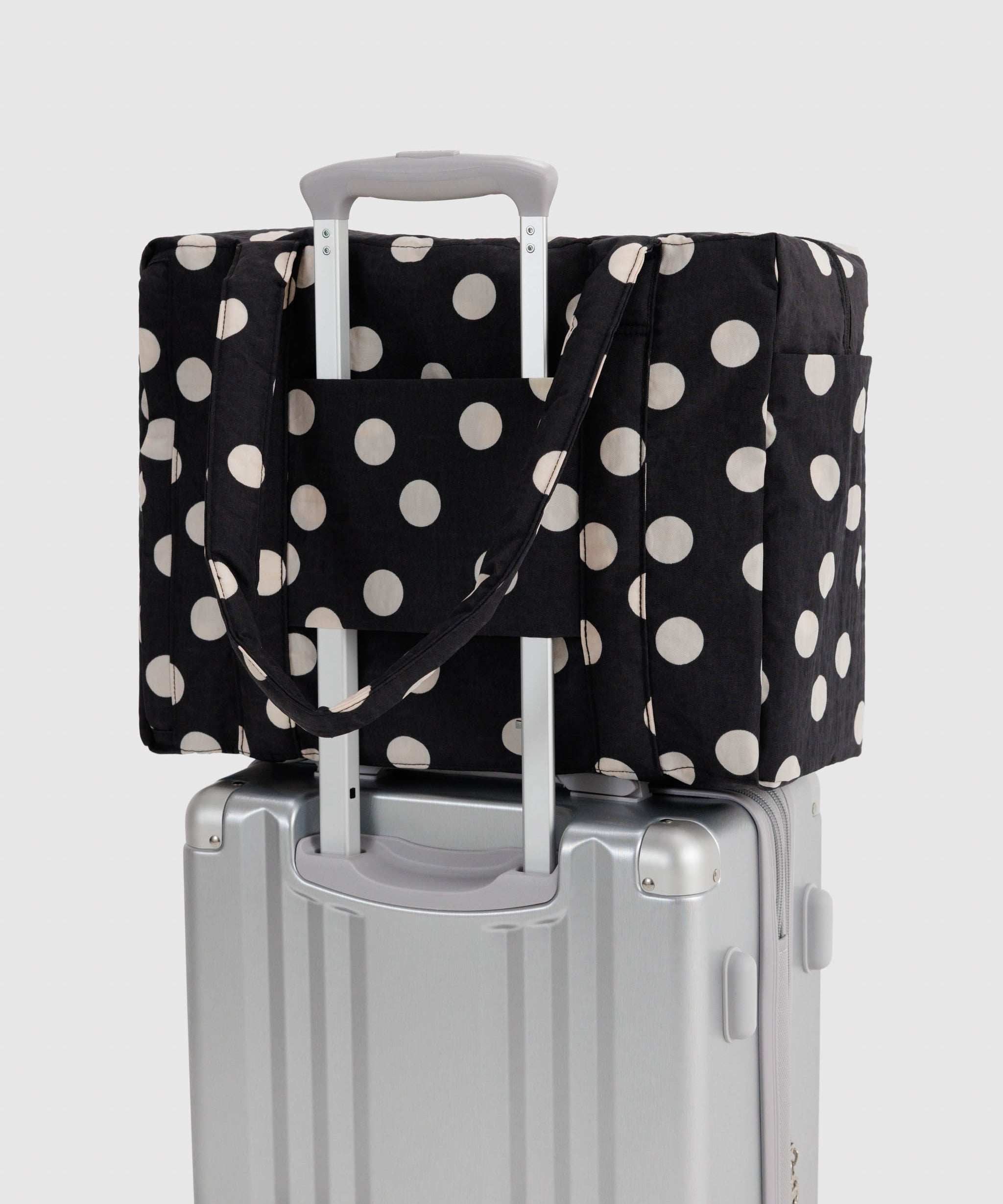Baggu Cloud Carry-On Small - Black and Cream Polka Dot_Simple_Beautiful_Things
