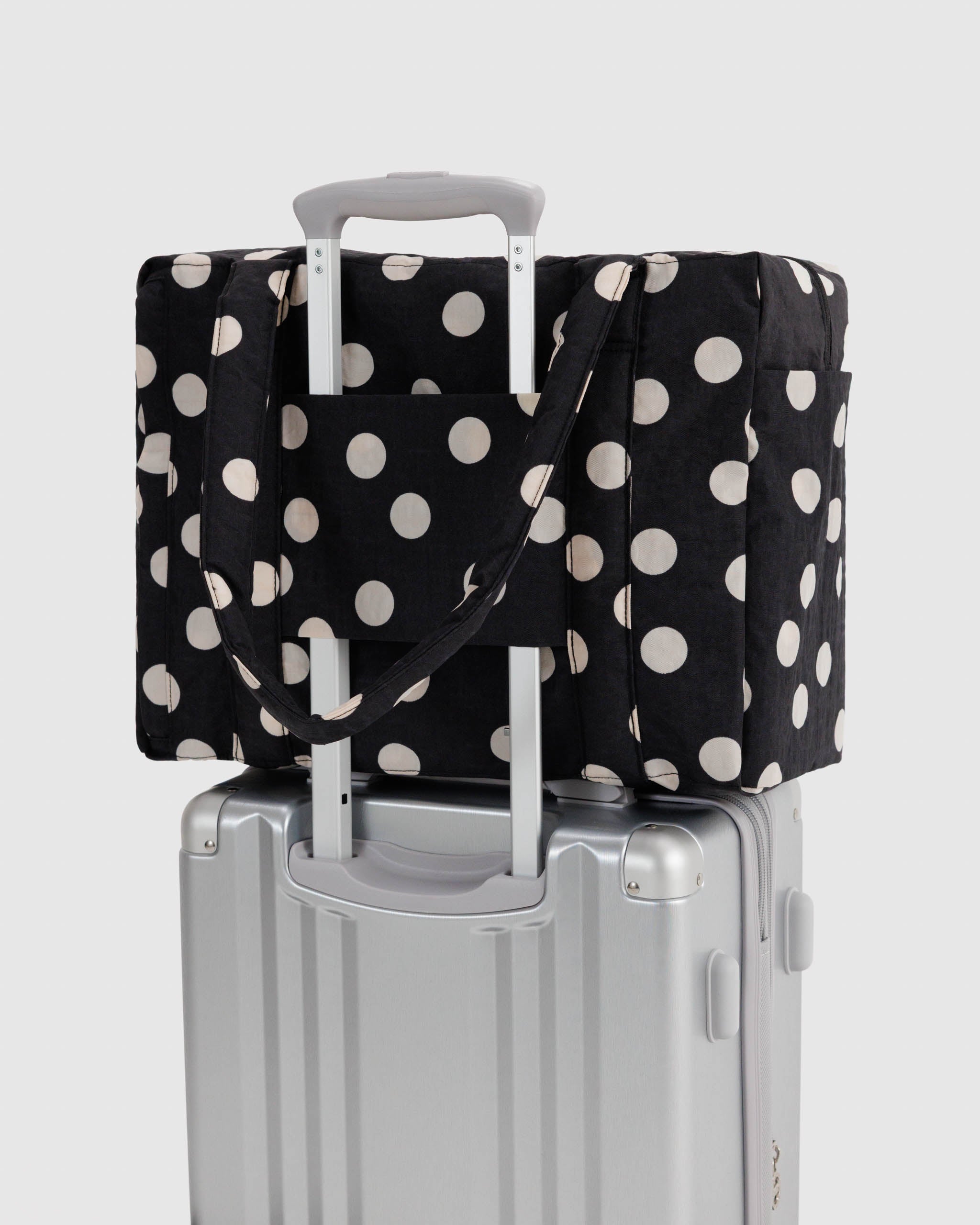 Baggu Cloud Carry-On Small - Black and Cream Polka Dot_Simple_Beautiful_Things