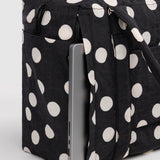 Baggu Cloud Carry-On Small - Black and Cream Polka Dot