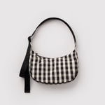 Baggu Crescent Bag Small - Black and Cream Gingham_Simple_Beautiful_Things