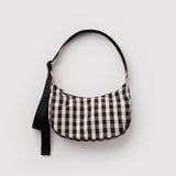 Baggu Crescent Bag Small - Black and Cream Gingham_Simple_Beautiful_Things