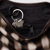 Baggu Crescent Bag Small - Blurred Gingham Brown