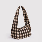 Baggu Meringue Bag Small - Blurred Gingham Brown