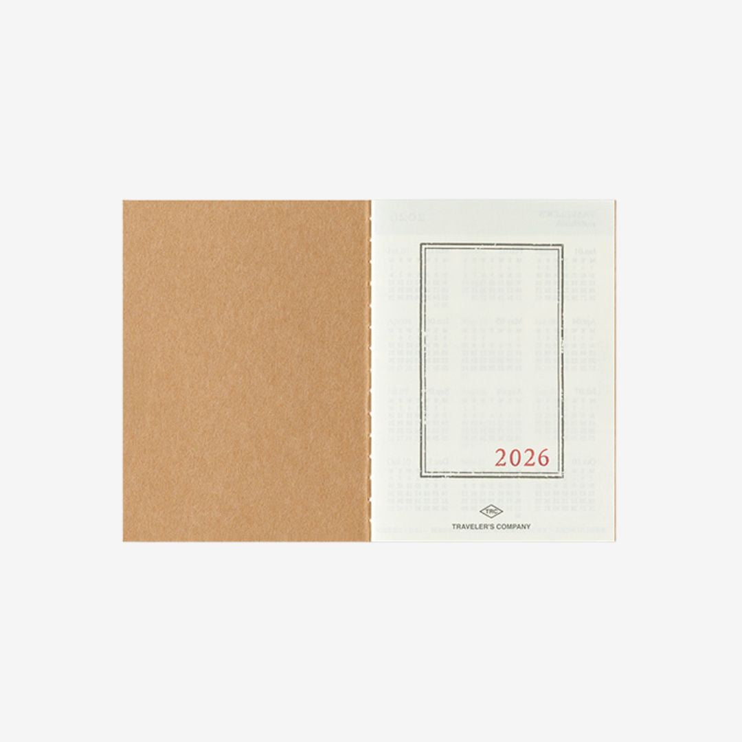 Traveler's Notebook 2026 Monthly Diary Passport