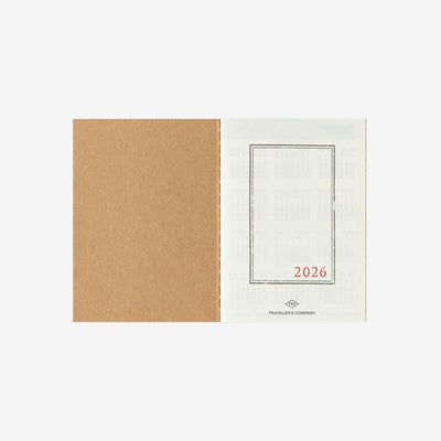 Traveler's Notebook 2026 Monthly Diary Passport