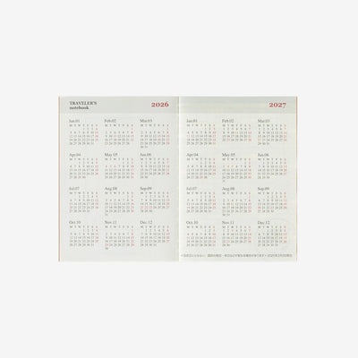 Traveler's Notebook 2026 Monthly Diary Passport