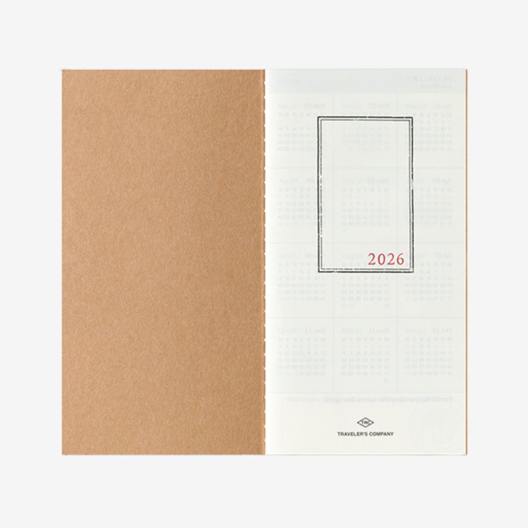 Traveler's Notebook 2026 Monthly Diary