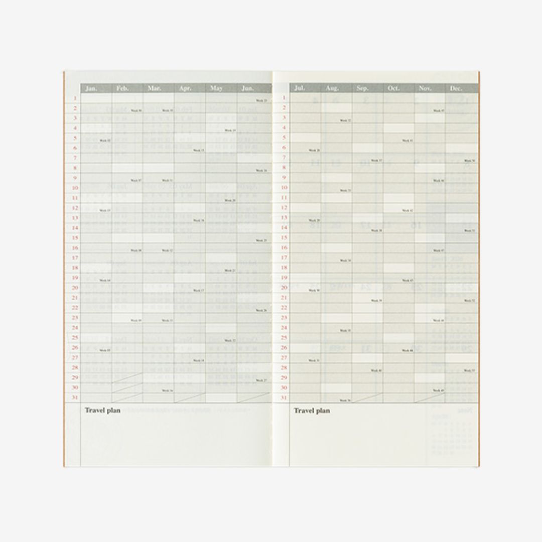 Traveler's Notebook 2026 Monthly Diary