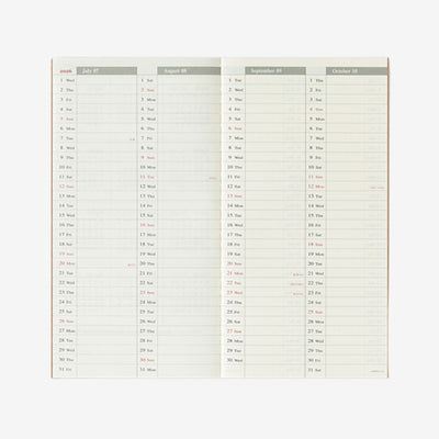 Traveler's Notebook 2026 Week + Memo