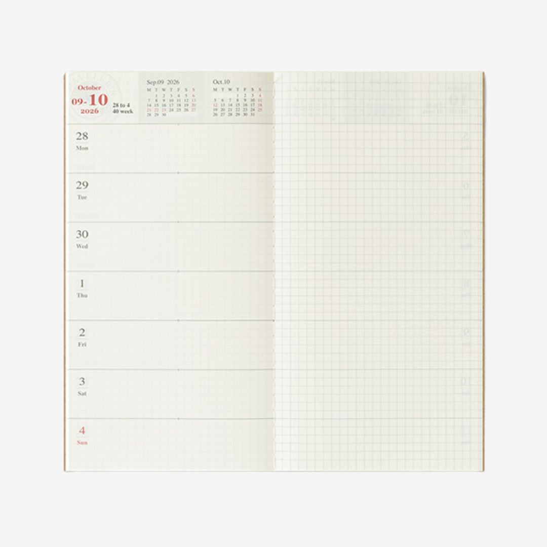 Traveler's Notebook 2026 Week + Memo