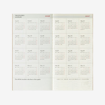 Traveler's Notebook 2026 Week + Memo