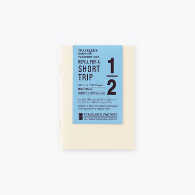 Traveler's Factory Short Trip Refill - Cream Blank Passport size_Simple_Beautiful_Things