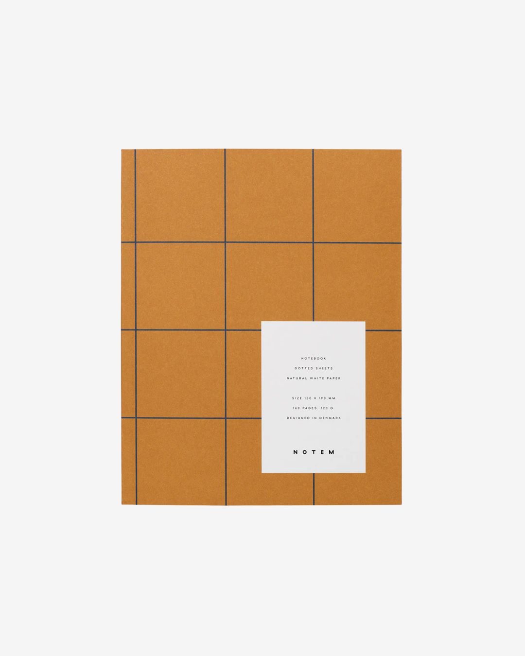 Notem Notebook Uma - Dot Grid_Ochre_Simple_Beautiful_Things