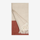 Wool Throw Naapuri - Beige Cinnamon