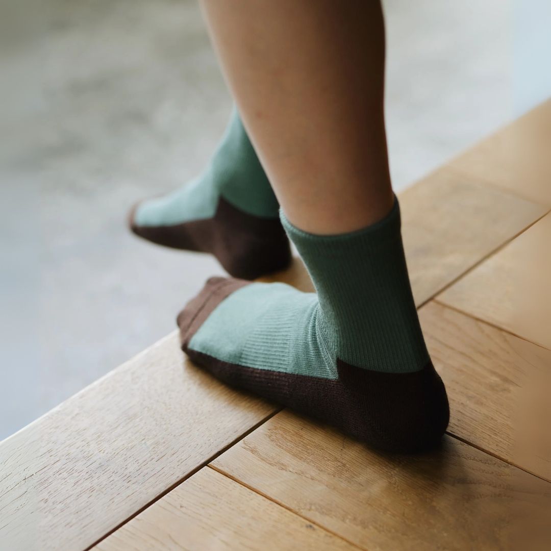 Nishiguchi Kutsushita Cotton Cashmere Walk Socks - Kusamochi_Simple_Beautiful_Things