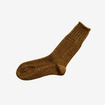 Nishiguchi Kutsushita Wool Cotton Boot Socks - Mustard_Simple_Beautiful_Things