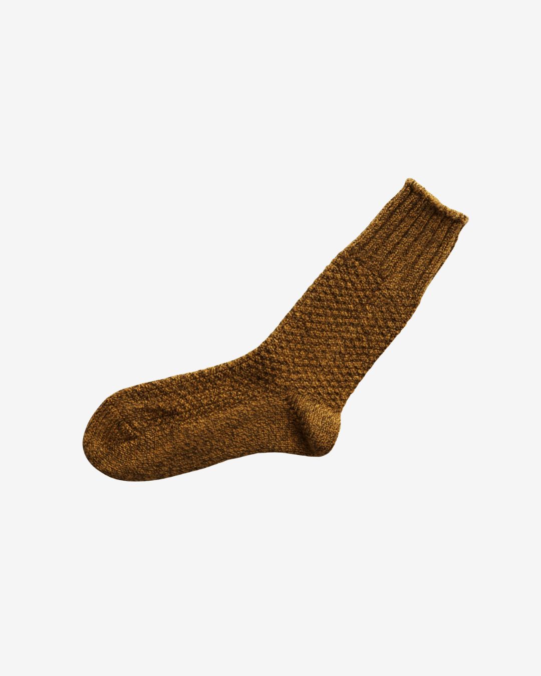 Nishiguchi Kutsushita Wool Cotton Boot Socks - Mustard_Simple_Beautiful_Things