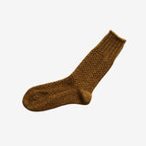 Nishiguchi Kutsushita Wool Cotton Boot Socks - Mustard_Simple_Beautiful_Things