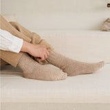 Nishiguchi Kutsushita Wool Cotton Boot Socks - Beach Stone