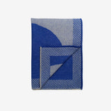 Wool Throw House on the Hill - Blue
