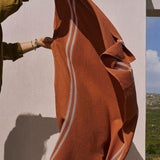 Mungo Organic Block Rib Towel - Russet