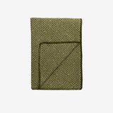 Wool Throw Under a Tree - Green