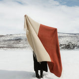 Wool Throw Naapuri - Beige Cinnamon