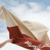 Wool Throw Naapuri - Beige Cinnamon