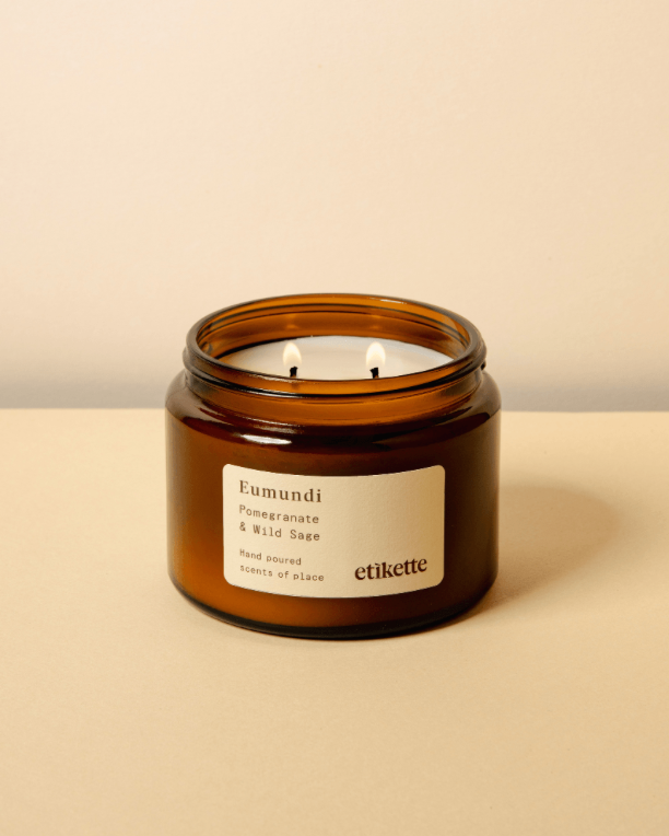 Etikette candle EUMUNDI - Pomegranate / Wild Sage