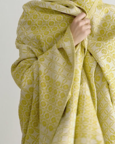 Mungo Cotton Throw Juno - Mustard