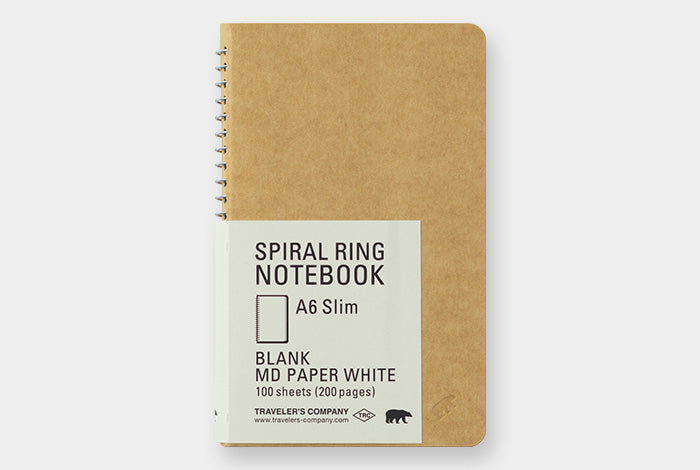 Traveler's Company - Spiral Ring Notebook White Paper